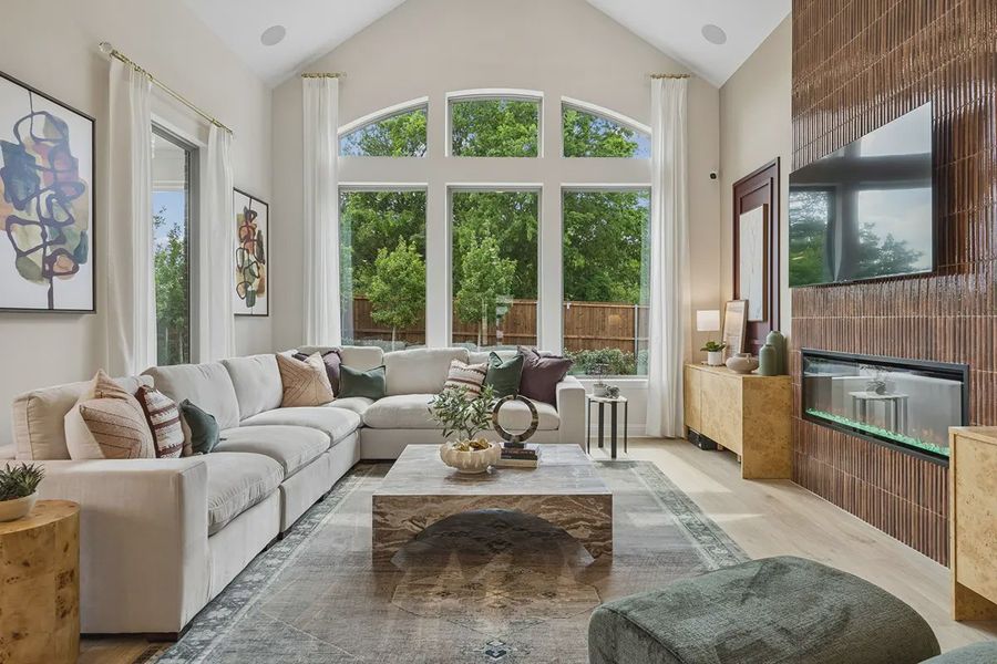 Furnished interior in a model home at Westpoint Park in Fort Worth (Image 16).