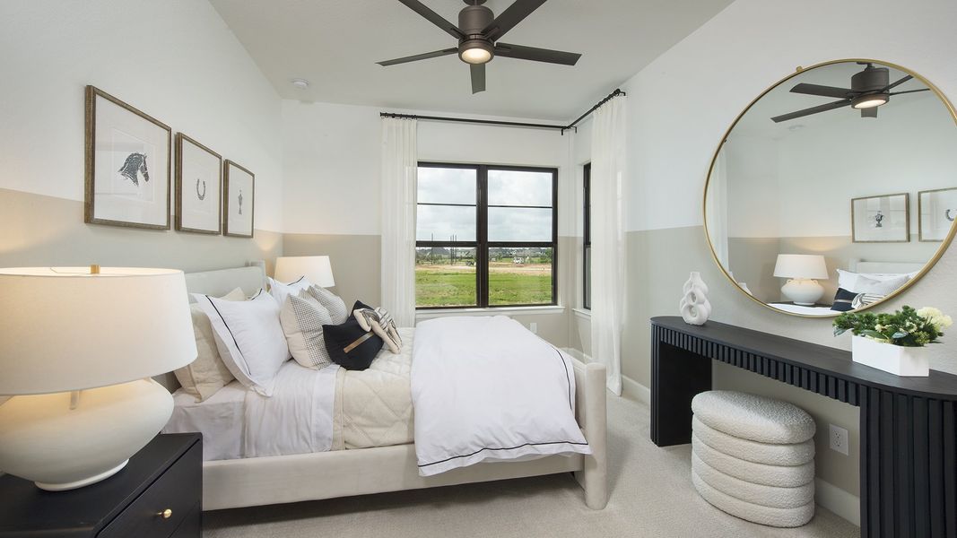 Furnished interior in a model home at Cane Island 60' in Katy (Image 22). Furnished interior in a model home at Cane Island 60' in Katy (Image 22).