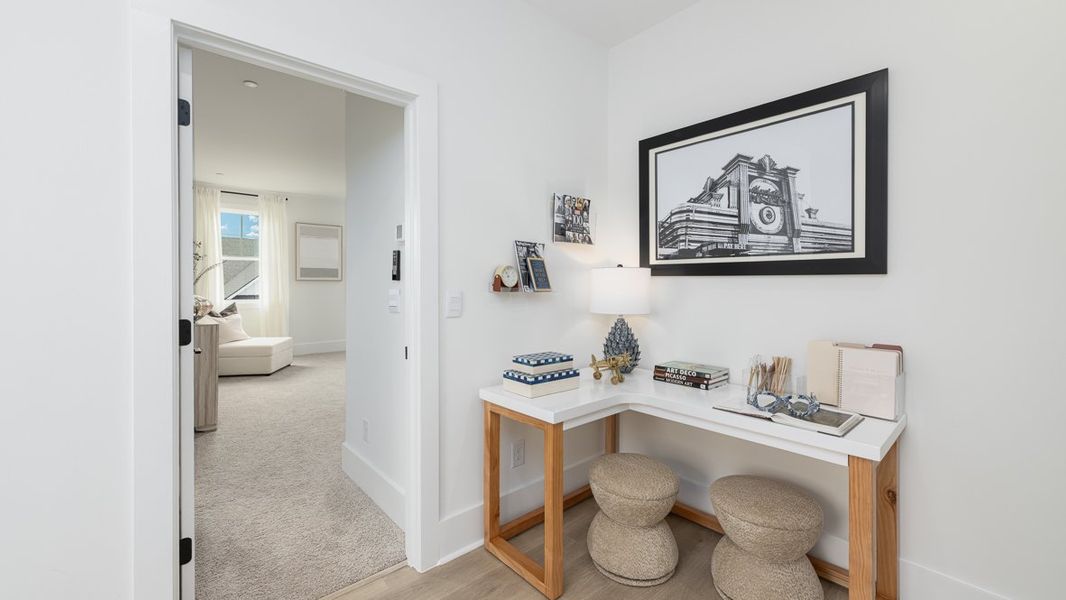 Furnished interior in a model home at The Village at Sandy Plains in Marietta (Image 19).