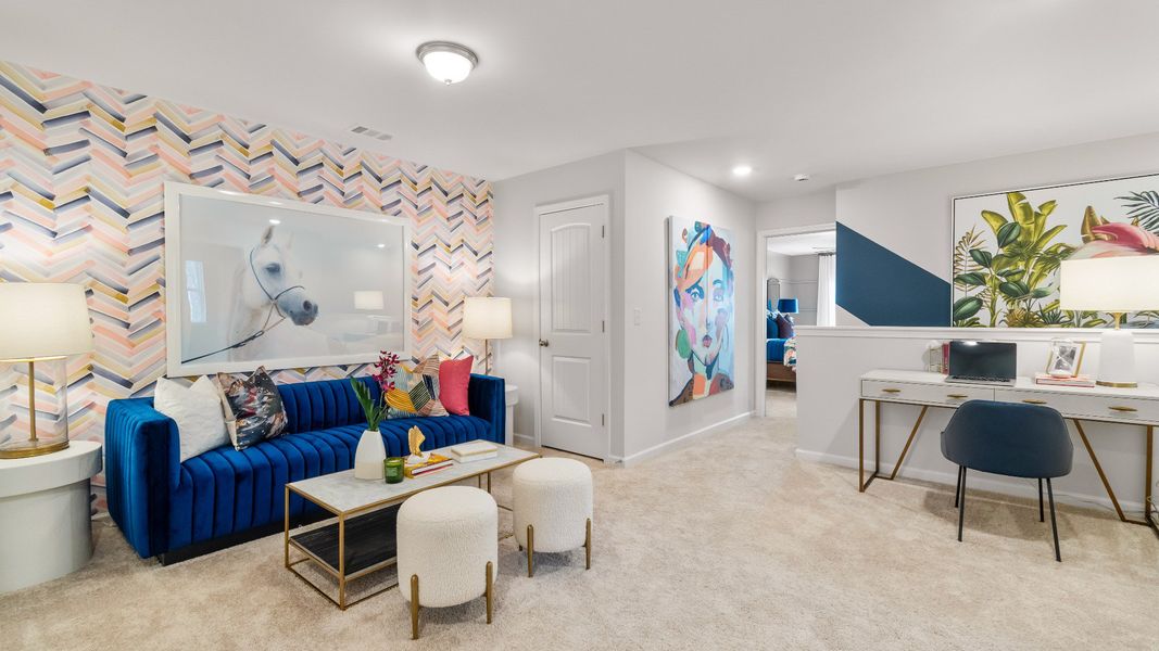 Furnished interior in a model home at Pembrooke in Palmetto (Image 7).
