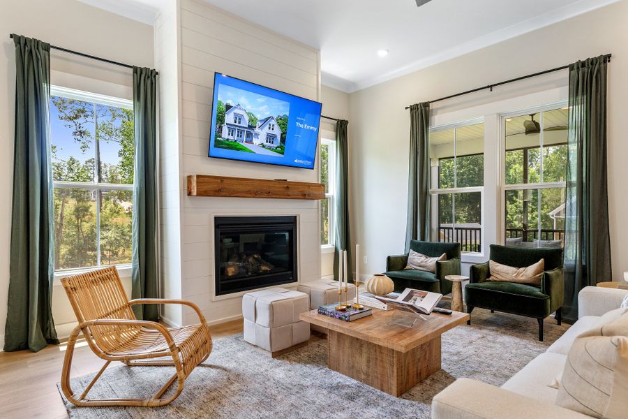 Furnished interior in a model home at Walker's Pointe in Anderson (Image 15). Furnished interior in a model home at Walker's Pointe in Anderson (Image 15).