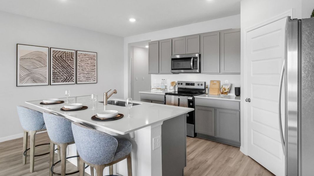 Furnished interior in a model home at Summerlin at Hawthorne Ranch in Lakeland (Image 6).