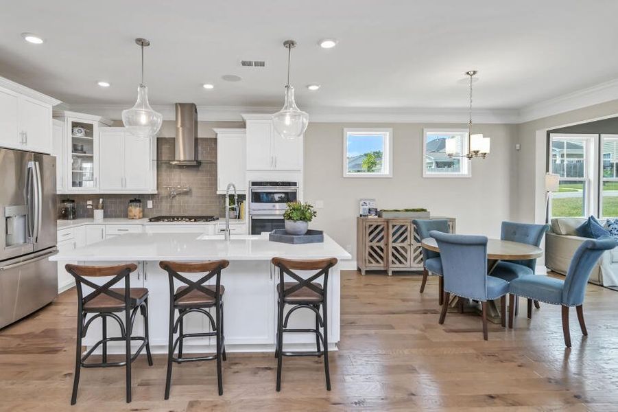 Furnished interior in a model home at Kilburne Village in Greensboro (Image 7).