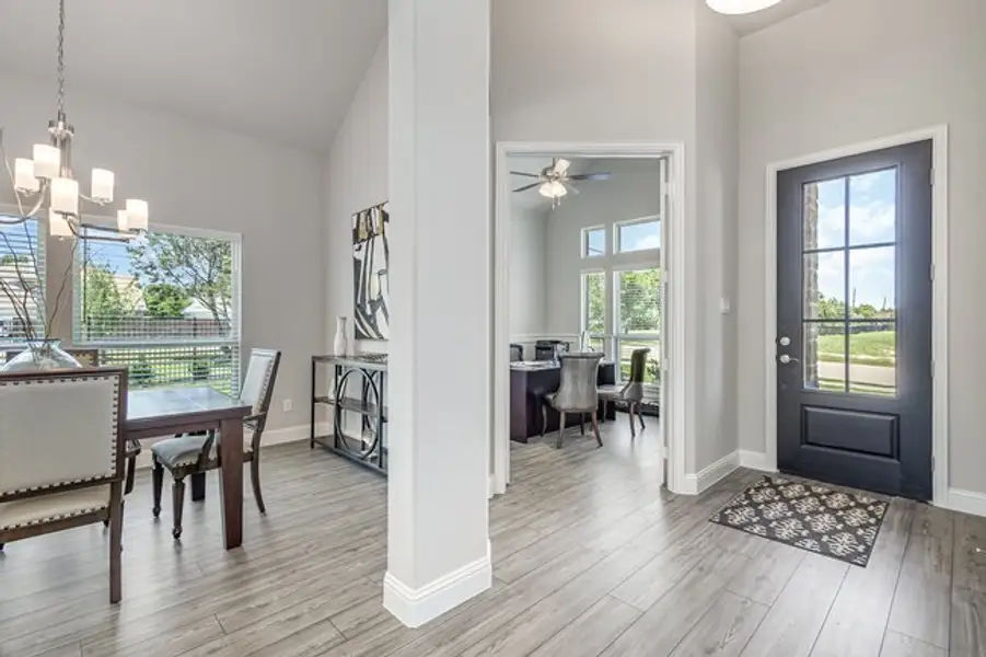 Furnished interior in a model home at Ten Mile Creek Estates in DeSoto (Image 3). Furnished interior in a model home at Ten Mile Creek Estates in DeSoto (Image 3).