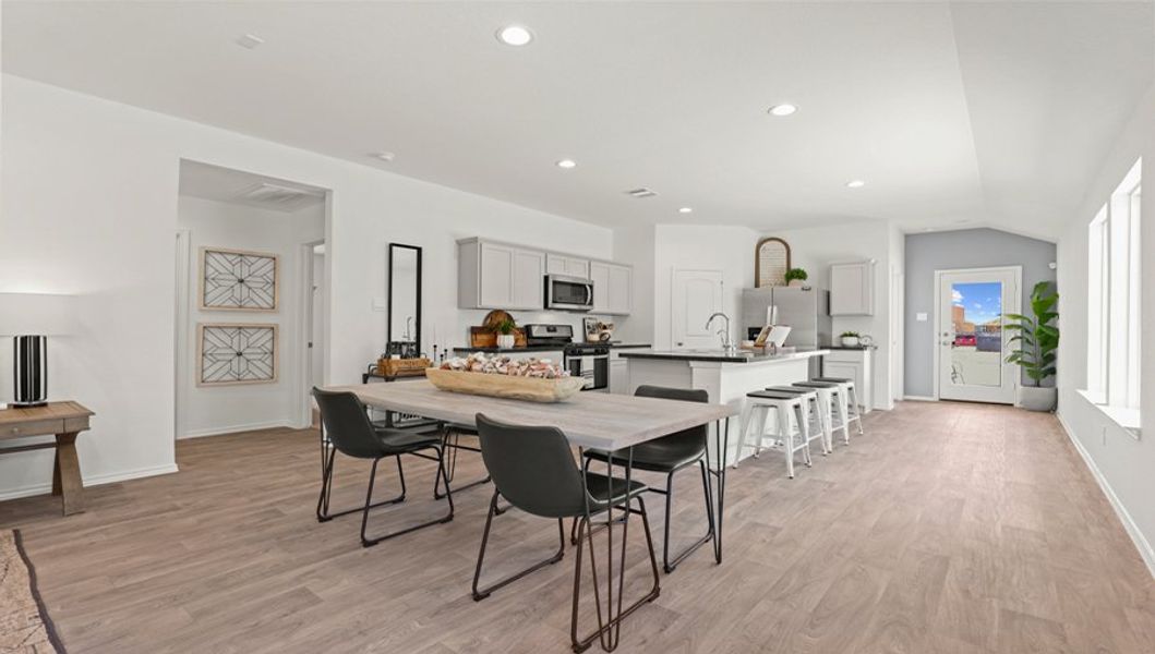 Furnished interior in a model home at Breckenridge Forest in Spring (Image 8).