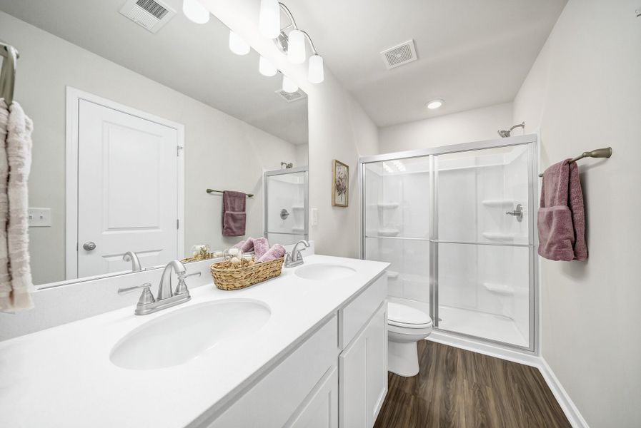 Furnished interior in a model home at Village at Boulware in Lugoff (Image 20).