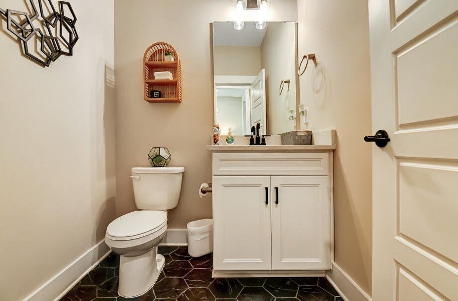 Furnished interior in a model home at Twin Creek Forsyth in Kernersville (Image 23).