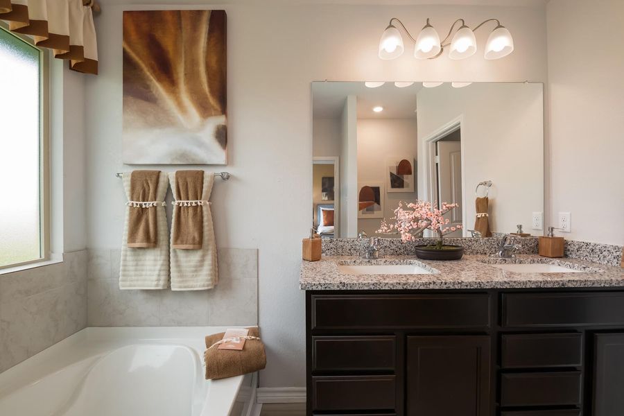 Furnished interior in a model home at Foxborough in Waco (Image 13). Furnished interior in a model home at Foxborough in Waco (Image 13).