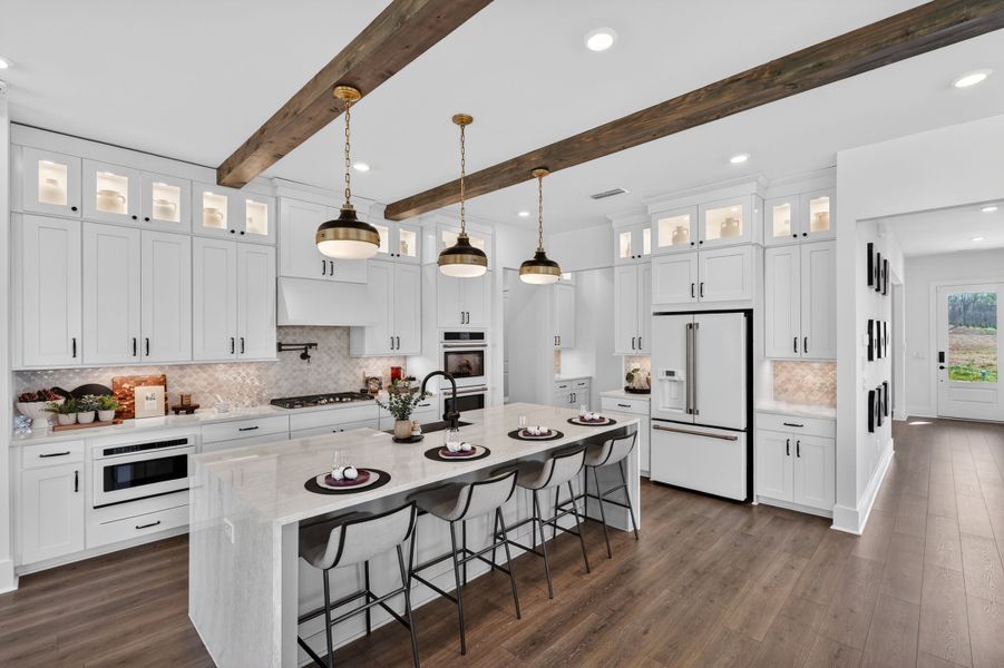 Furnished interior in a model home at Wayt Farm in Cumming (Image 5).
