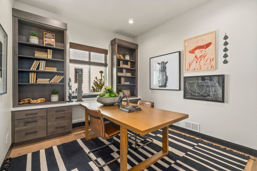 Furnished interior in a model home at Festival at RainDance in Windsor (Image 24).