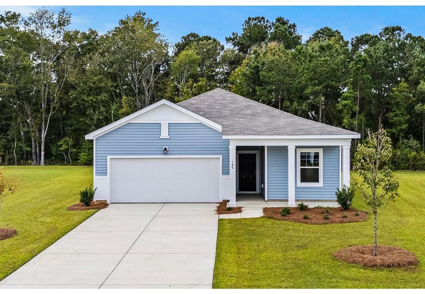Front exterior of a home in the Crossing at Givhans community, located in Ridgeville, SC (Image 2). Front exterior of a home in the Crossing at Givhans community, located in Ridgeville, SC (Image 2).