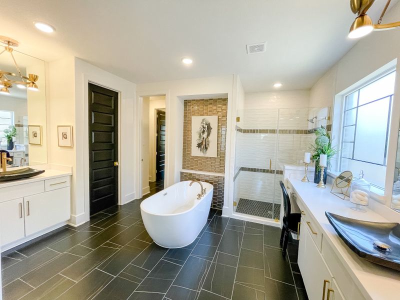 Furnished interior in a model home at Candela – 60' in Richmond (Image 8).