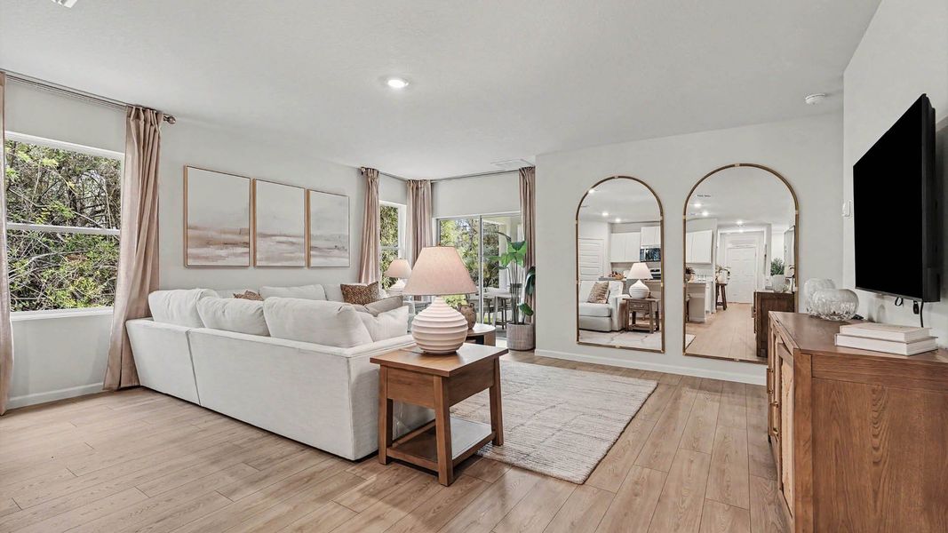 Furnished interior in a model home at Palm Bay in Palm Bay (Image 4). Furnished interior in a model home at Palm Bay in Palm Bay (Image 4).