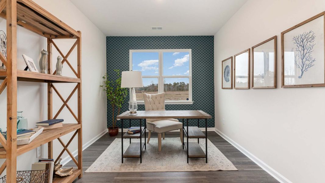 Furnished interior in a model home at Magnolia Farms in Florence (Image 8). Furnished interior in a model home at Magnolia Farms in Florence (Image 8).