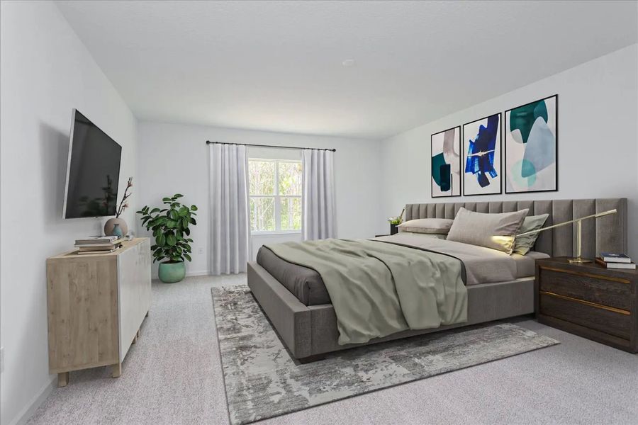 Furnished interior in a model home at Crossroads at Kelly Park 50' in Apopka (Image 9).