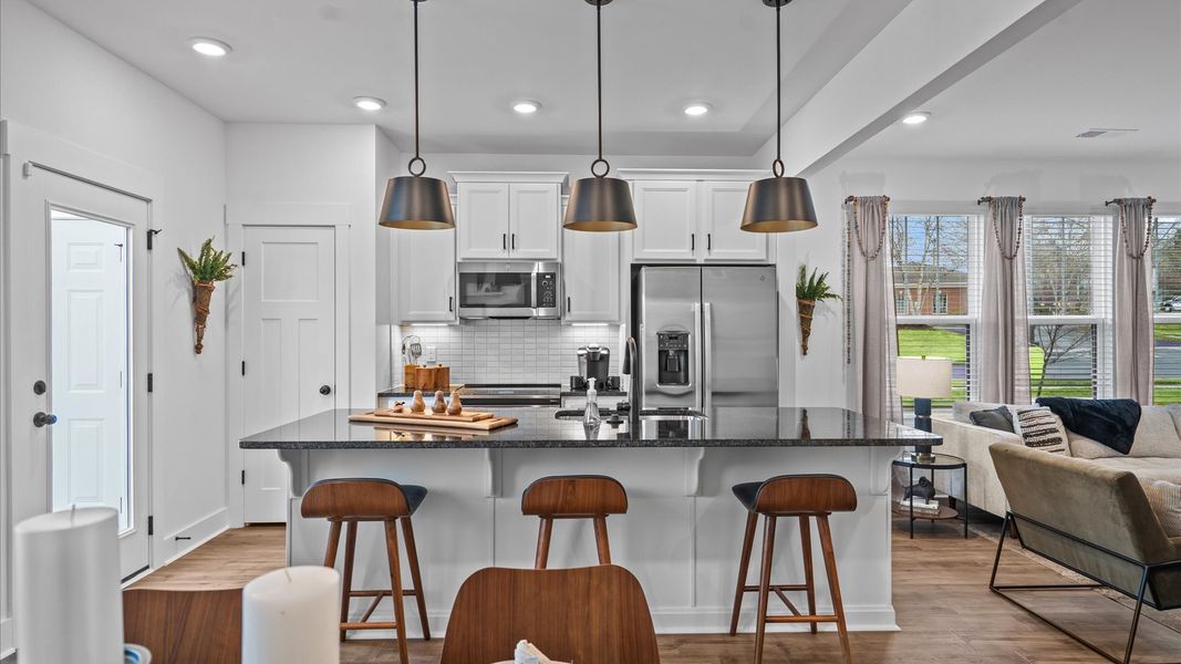 Furnished interior in a model home at Gresham Station in Simpsonville (Image 14). Furnished interior in a model home at Gresham Station in Simpsonville (Image 14).