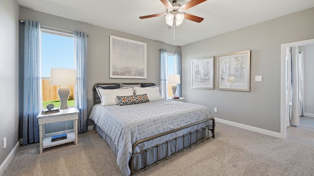 Furnished interior in a model home at Bluestem in Rhome (Image 44). Furnished interior in a model home at Bluestem in Rhome (Image 44).