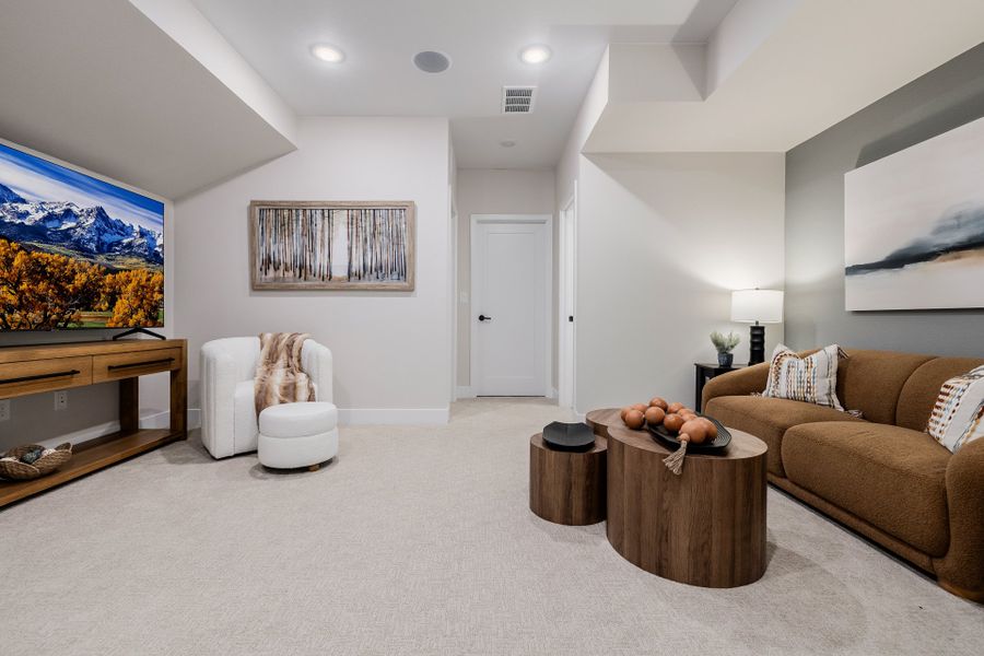 Furnished interior in a model home at Painted Prairie in Aurora (Image 72).