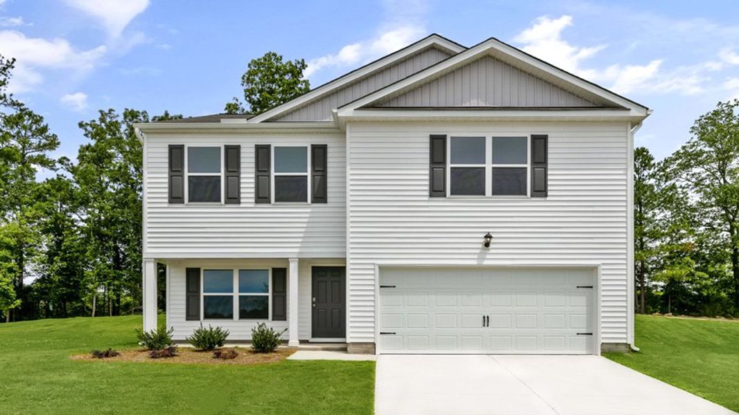 Front exterior of a home in the Barwell Park community, located in Raleigh, NC (Image 12).