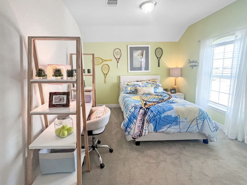 Furnished interior in a model home at Trails at Woodhaven Lakes in La Marque (Image 19).