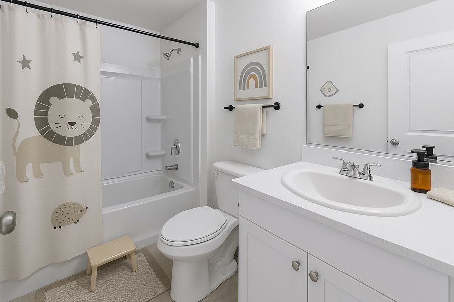 Furnished interior in a model home at Marion Creek in Haines City (Image 85).