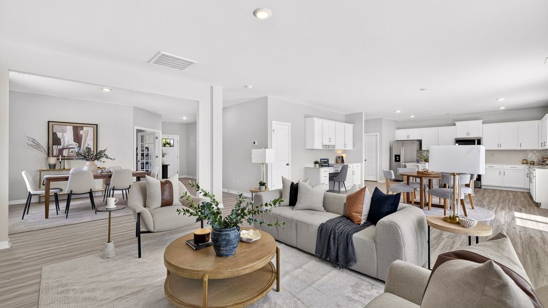 Furnished interior in a model home at Twinleaf Meadows in Monroe (Image 15).