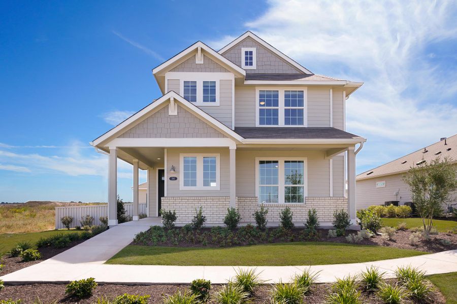 Front exterior of a home in the Casetta Ranch community, located in Kyle, TX (Image 29).