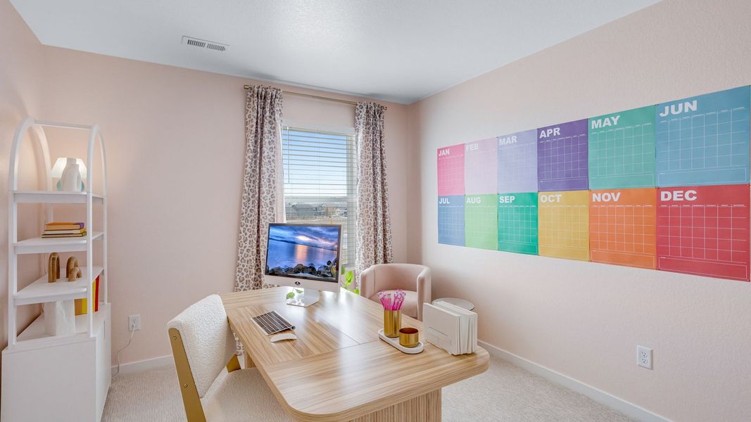 Furnished interior in a model home at Granary in Johnstown (Image 17).