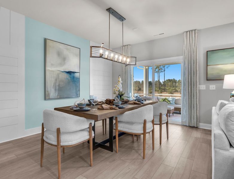 Furnished interior in a model home at Trestle Ridge at Brunswick Forest in Leland (Image 11).