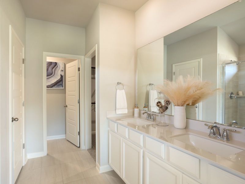 Pamper yourself in the luxurious primary bathroom.