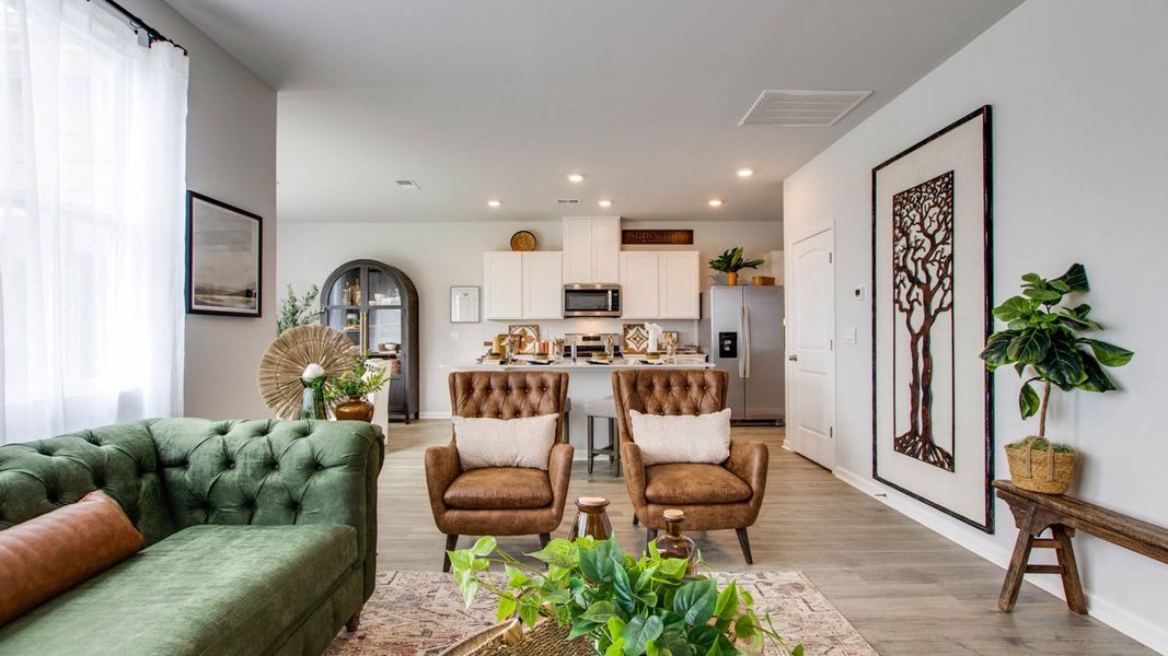 Furnished interior in a model home at River Landing in Murfreesboro (Image 4).