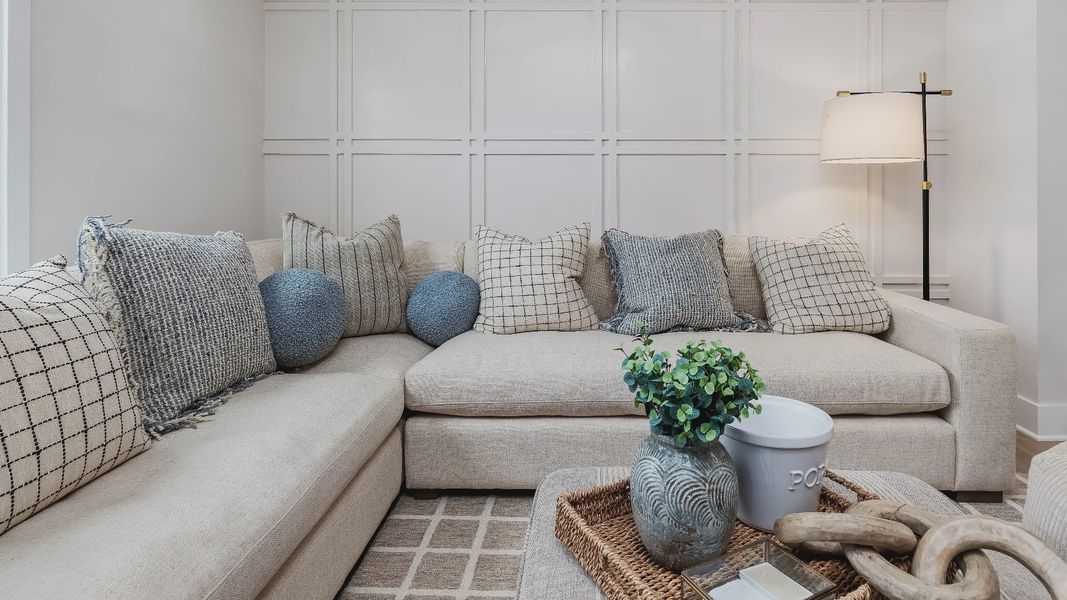 Furnished interior in a model home at Owen Park in Gibsonville (Image 26).