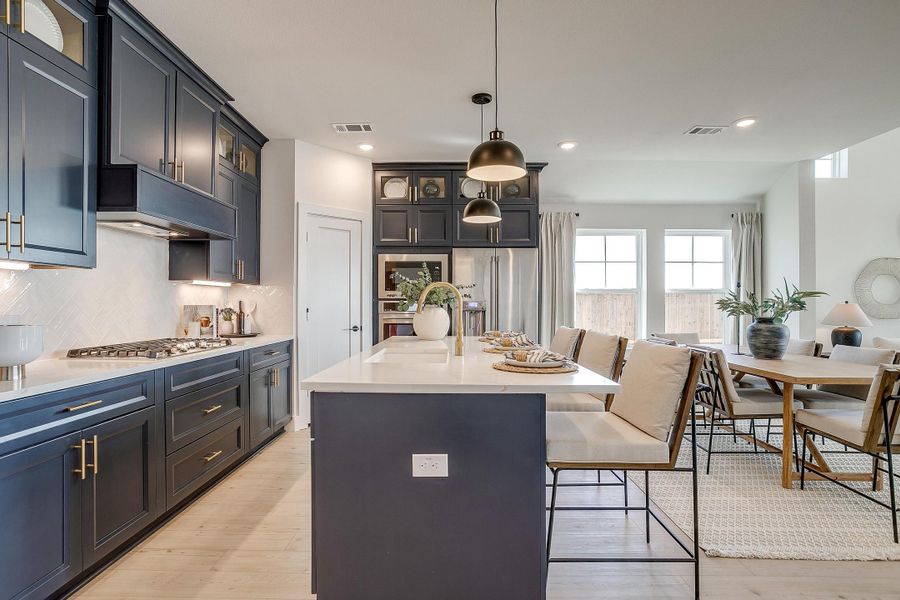 Furnished interior in a model home at MidTowne in Midlothian (Image 5).