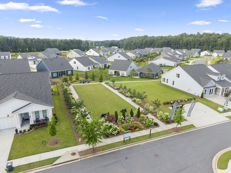 Aerial view of the The Reserve at Bells Ferry community in Kennesaw, GA, showing layout and nearby surroundings (Image 23).