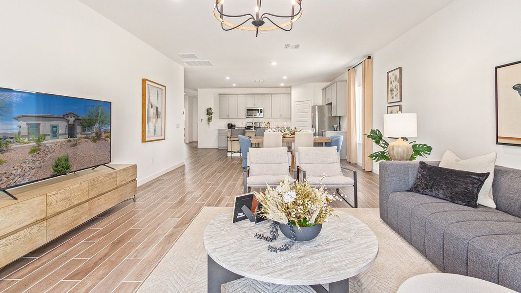 Furnished interior in a model home at Redford Estates in Tucson (Image 5).