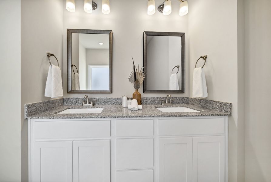 Furnished interior in a model home at Portrait Hills in Aiken (Image 76).