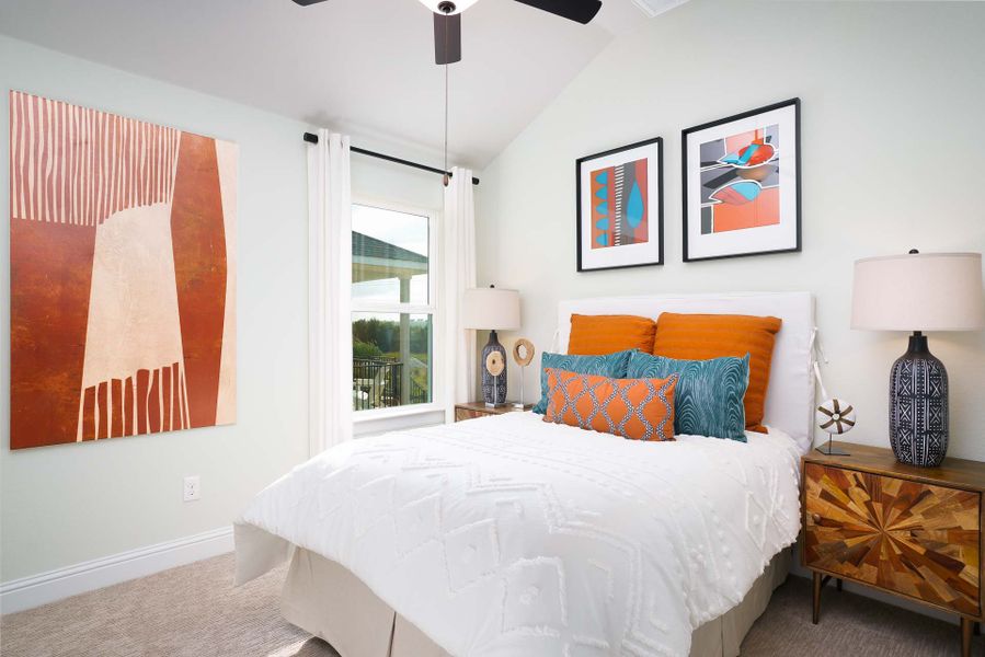 Furnished interior in a model home at Cloverleaf in Austin (Image 41).