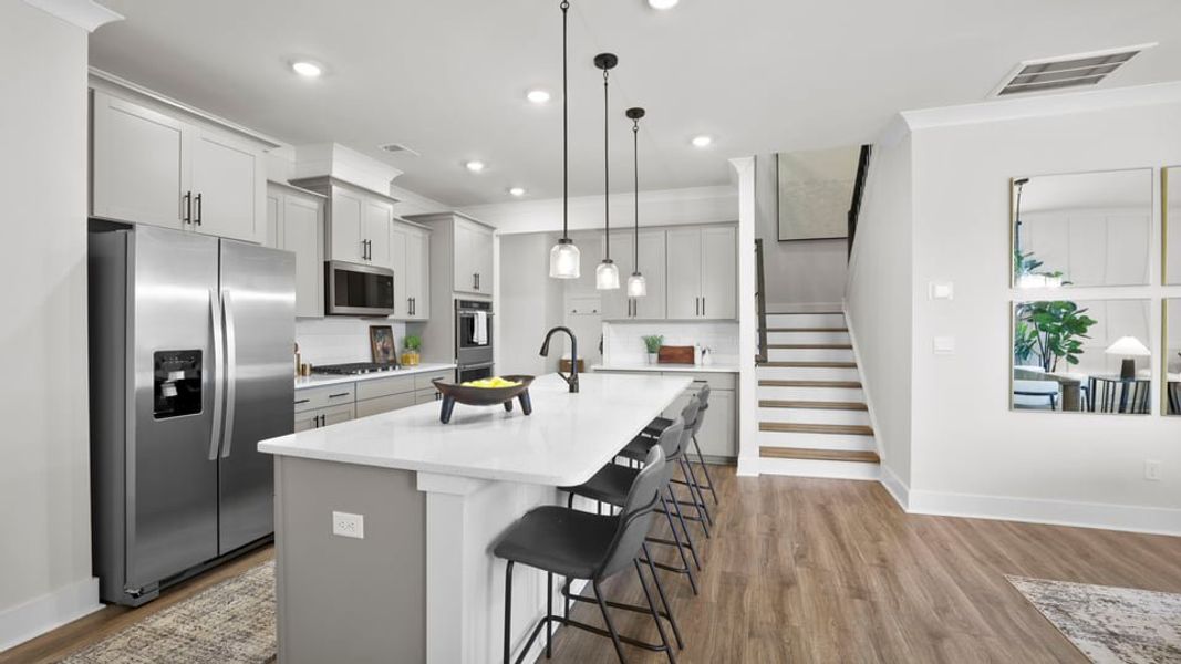 Furnished interior in a model home at Sycamore Cove in Woodruff (Image 56).