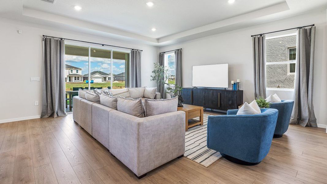 Furnished interior in a model home at Legacy Preserve in Parrish (Image 8). Furnished interior in a model home at Legacy Preserve in Parrish (Image 8).