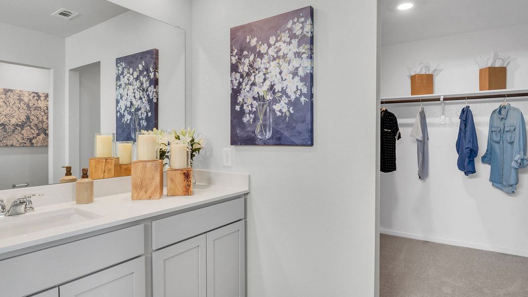 Furnished interior in a model home at Cornerstone in Rockdale (Image 14).