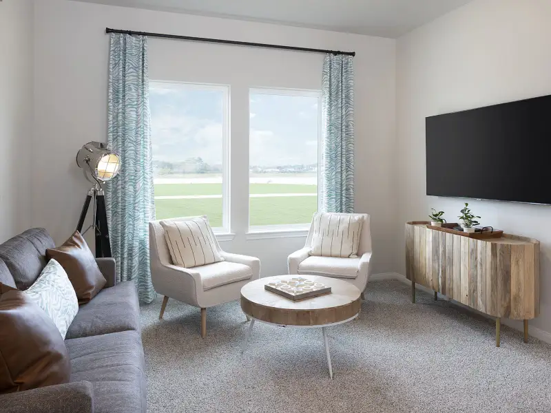 Furnished interior in a model home at Cole Creek Crossing in Houston (Image 11). Furnished interior in a model home at Cole Creek Crossing in Houston (Image 11).