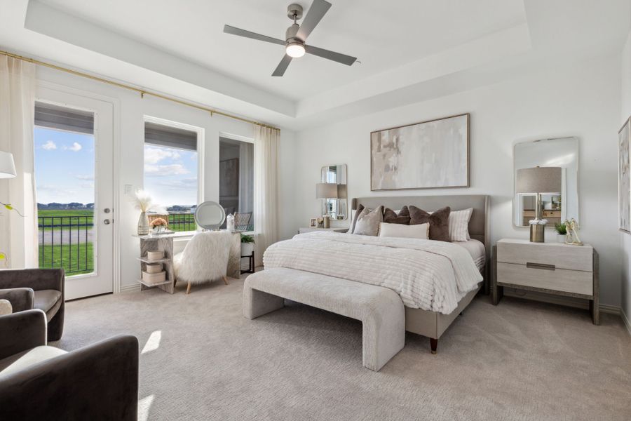 Furnished interior in a model home at Hazelwood in Frisco (Image 24).