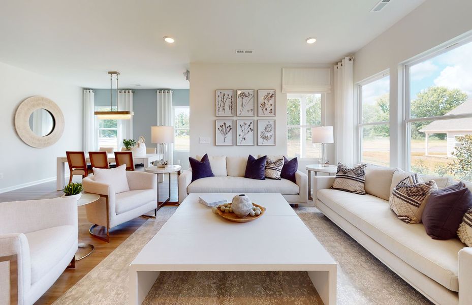 New Home Construction Floor Plan Bedrock Gathering Room by Pulte Home Builders Nashville