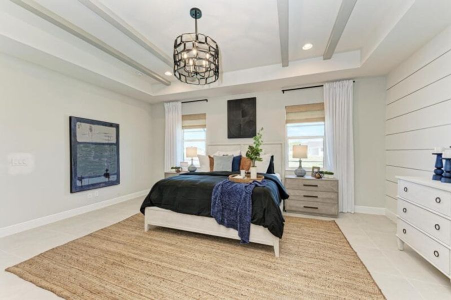 Furnished interior in a model home at The Willows in Parrish (Image 59). Furnished interior in a model home at The Willows in Parrish (Image 59).