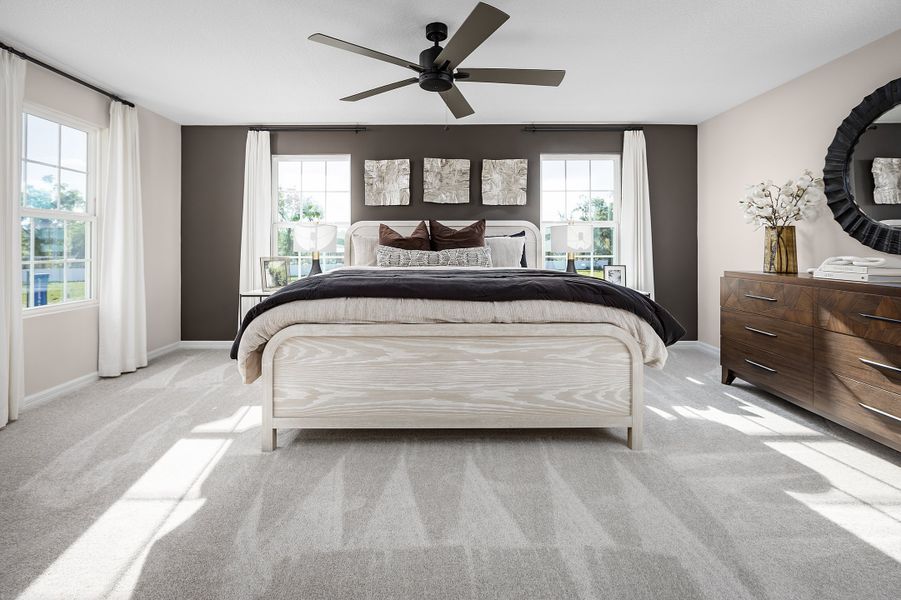 Furnished interior in a model home at Thompson Village Townhomes in Apopka (Image 11).