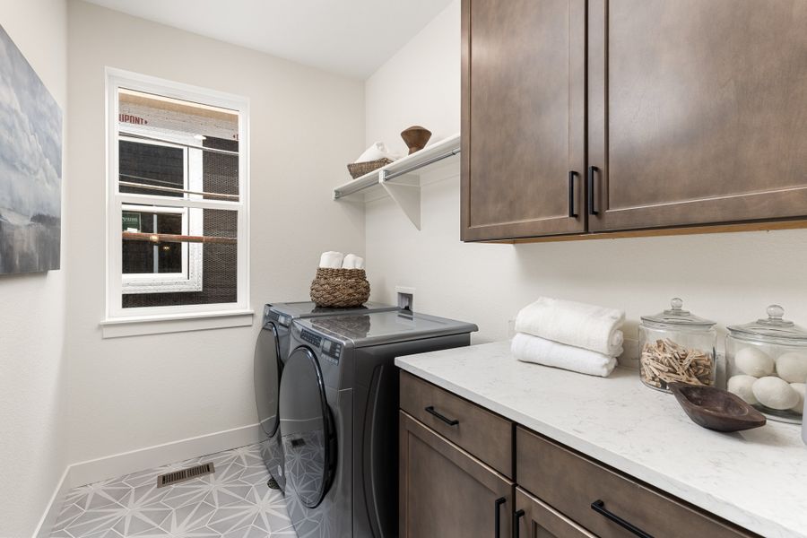 Sterling Ranch Homestead - American Legend Homes Model Home - Laundry Room Sterling Ranch Homestead - American Legend Homes Model Home - Laundry Room