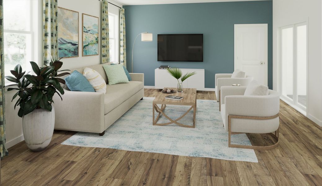 The Overton Living Room at Spring Walk at The Junction