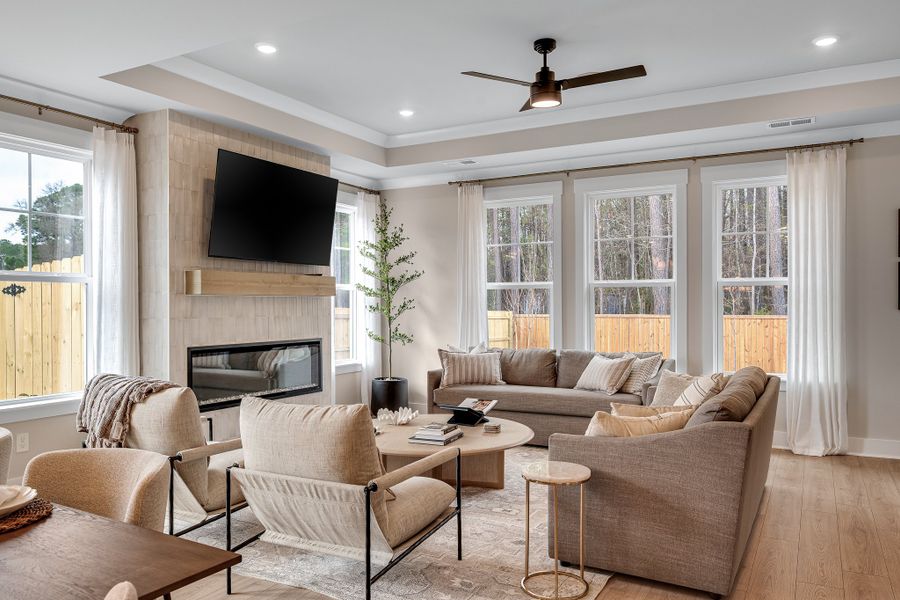 Furnished interior in a model home at Creek Pointe in Moncks Corner (Image 9).