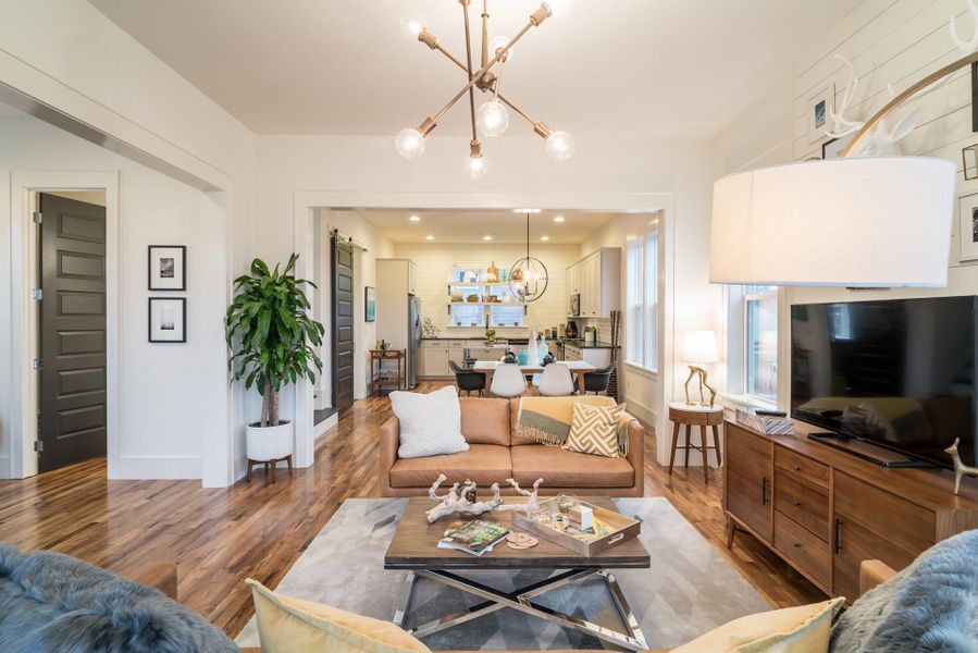 Furnished interior in a model home at 751 South in Durham (Image 19).