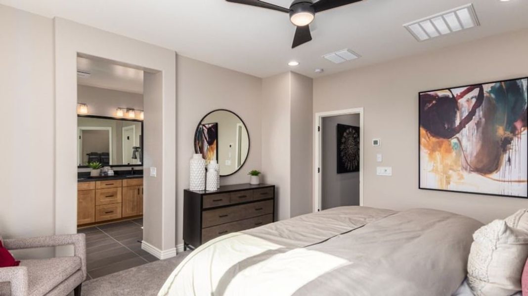 Furnished interior in a model home at Alamar Encore Collection in Avondale (Image 21).